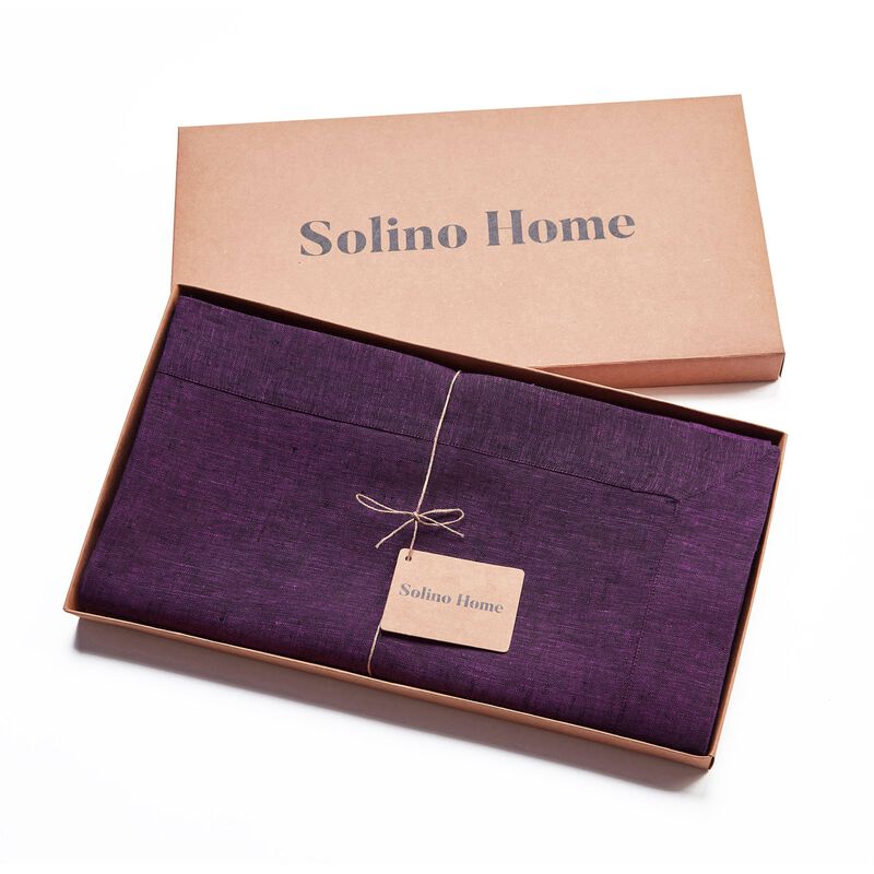 Solino Home 100% Pure Linen Tablecloth - Athena