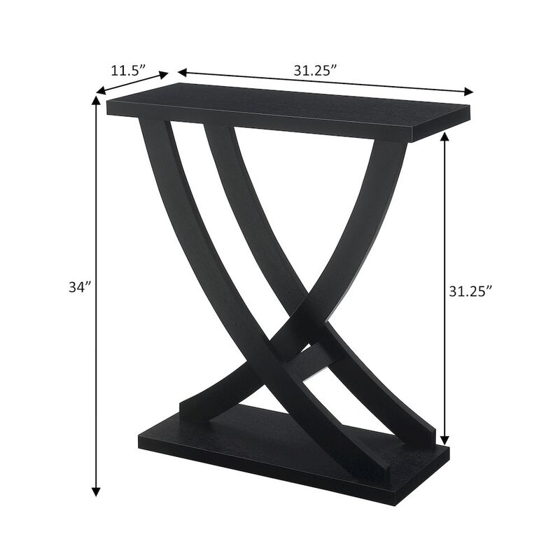 Convenience Concepts Newport Criss-Cross Console Table