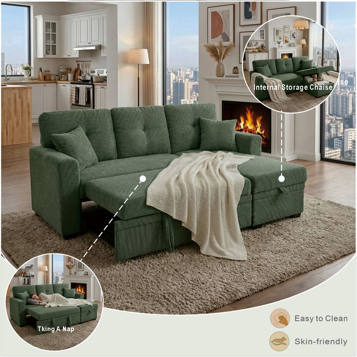 Ludfob Storage Sleeper Sofa
