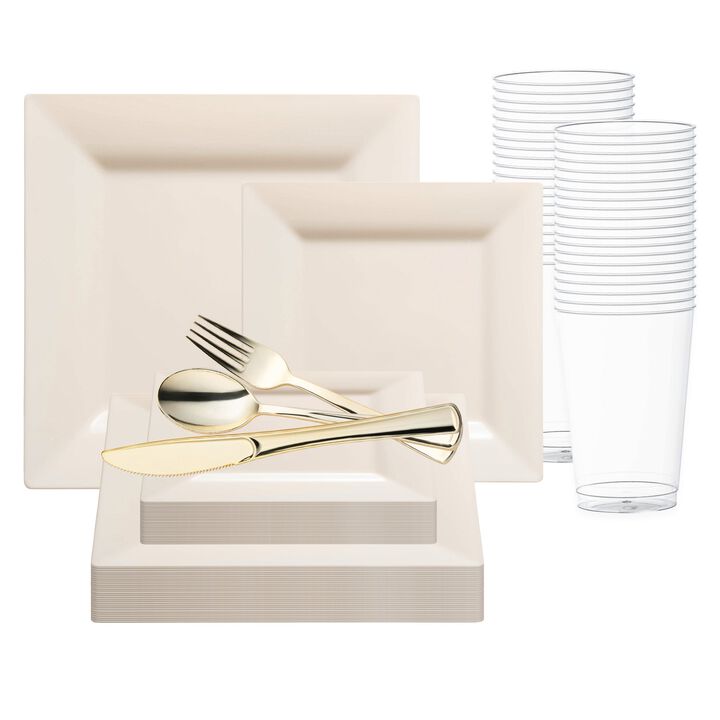 Square Plastic Wedding Value Set (30 Sets)