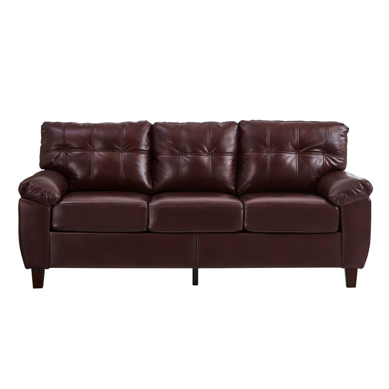 Buldef Breathable Faux-Leather Sofa image number 0