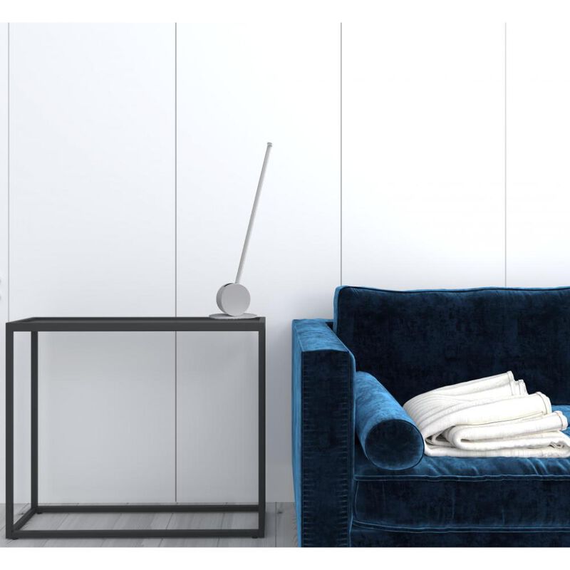 Hivvago 23" White Metal Leaning Stick LED Table Lamp