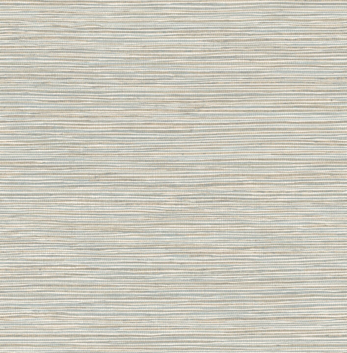 Alton Light Blue Faux Grasscloth Wallpaper