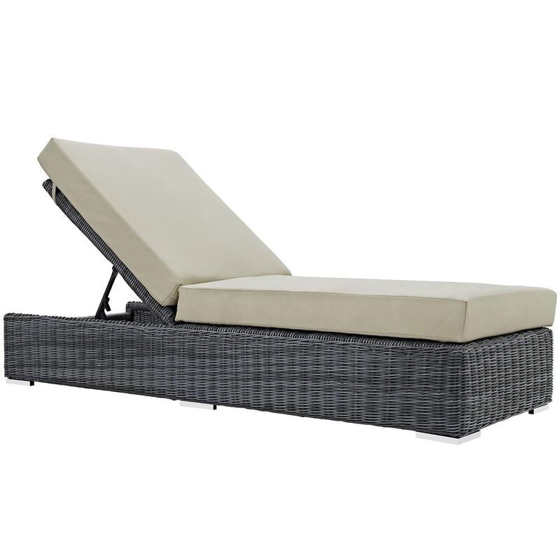 Summon Outdoor Patio Sunbrella Chaise Lounge