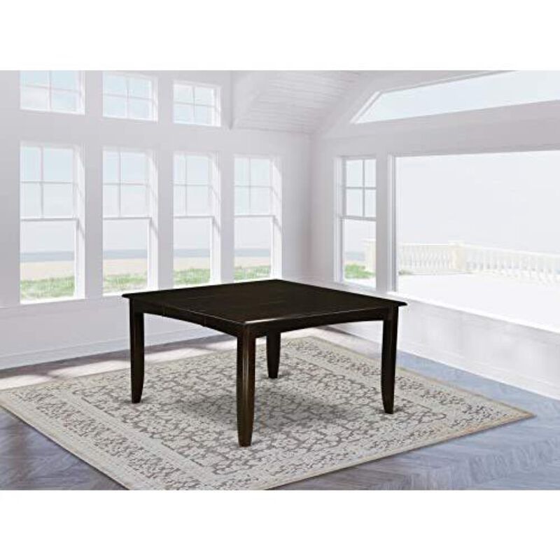 Parfait Gathering Dining Square 54" Table with 18" Butterfly Leaf finished in Cappuccino