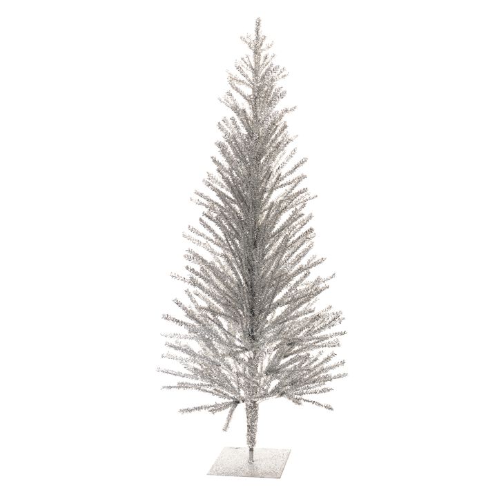 Decorative Pine Tree with Reflective Texture for Christmas Home Accents