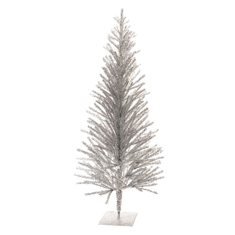 Decorative Pine Tree with Reflective Texture for Christmas Home Accents
