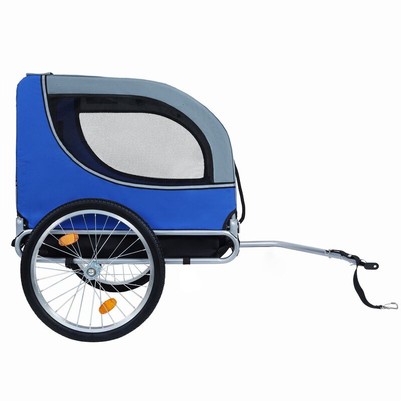 66LB All-Terrain Folding Dog Bike Trailer-Steel Frame for Cycling & Camping image number 4