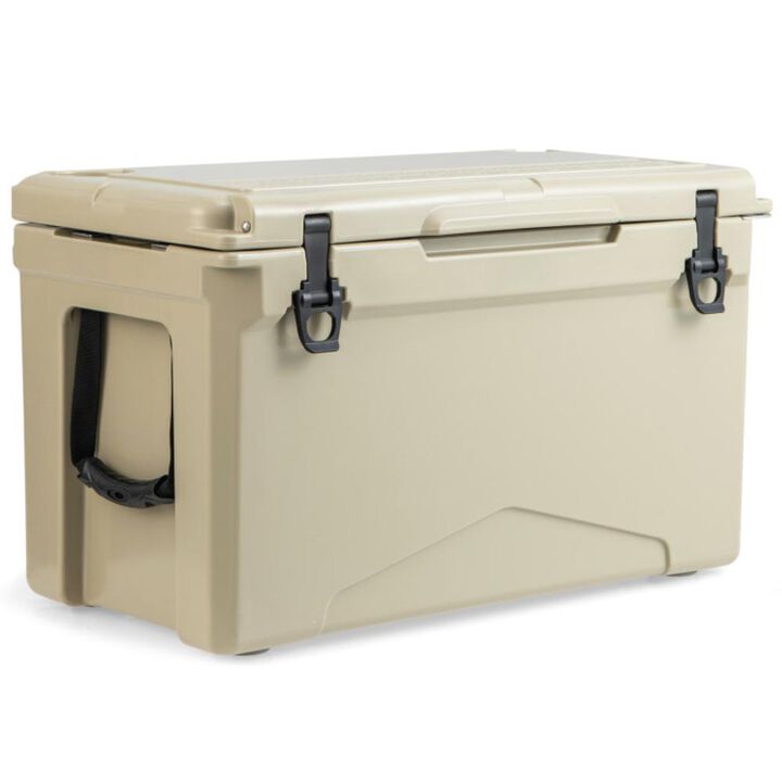 Hivvago 50 QT Rotomolded Cooler Insulated Portable Ice Chest with Integrated Cup Holders