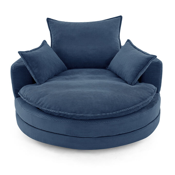 Merax 360° Swivel Sofa Chair Accent Barrel Chair