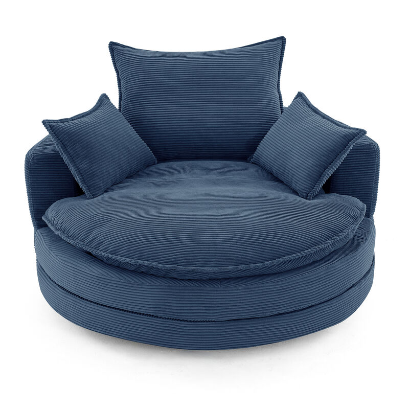 Merax 360° Swivel Sofa Chair Accent Barrel Chair