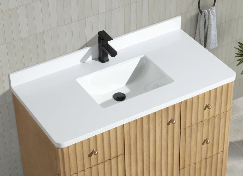 La Jolla 42" Bathroom Vanity Washed Oak image number 7