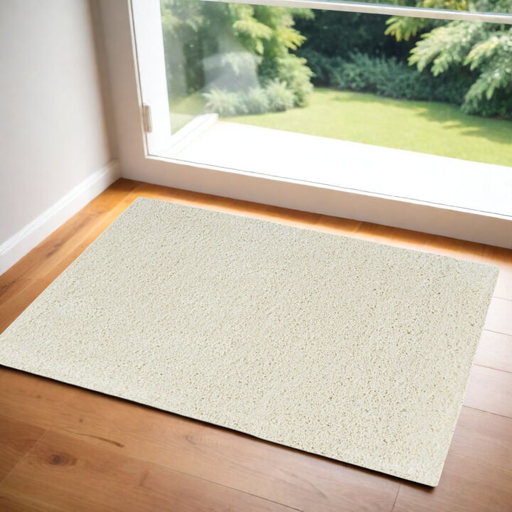 HomeRoots Shag Distressed Area Rug
