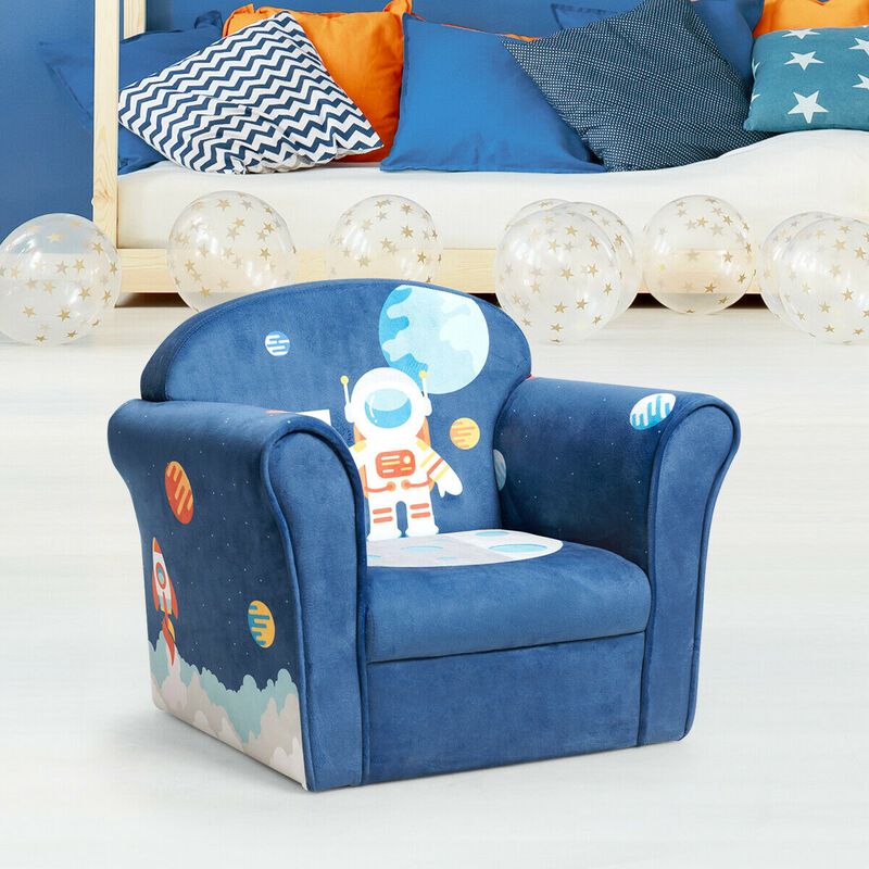 Kids Armrest Upholstered Couch