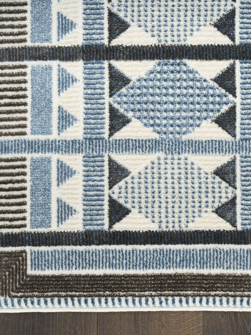 Nordic NRC06 Blue 2' x 6' Rug