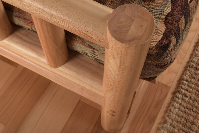 KODIAK Lodge Frame-Natural Finish-Peter's Cabin Mattress-Storage Drawers