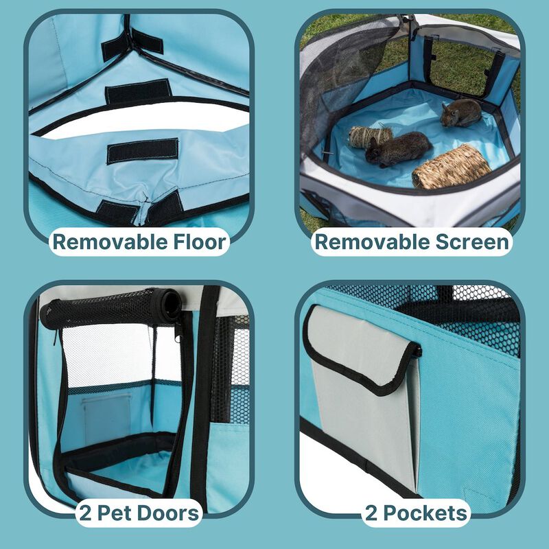 TRIXIE Soft-Sided Nylon Mobile Playpen image number 4