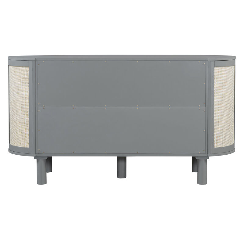 Merax Modern Woven Design Murphy Bed with Hidden Storage