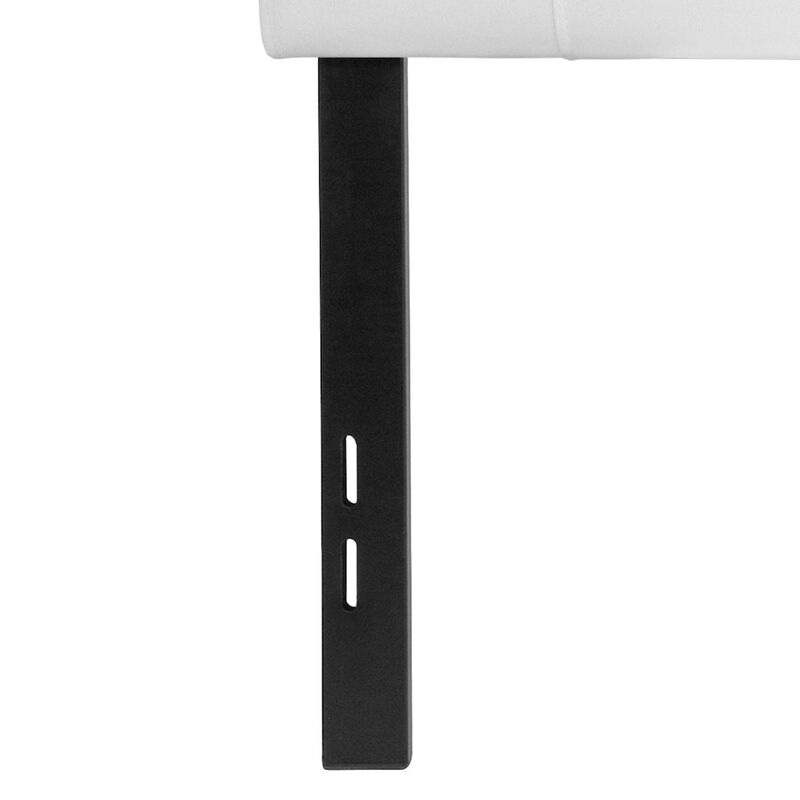 Flash Furniture Tufted Upholstered Full Size Headboard in White Fabric image number 9