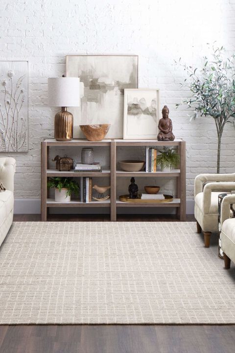 Forsyth Park Groveland Ivory Beige 5'3" x 7'10" Rug