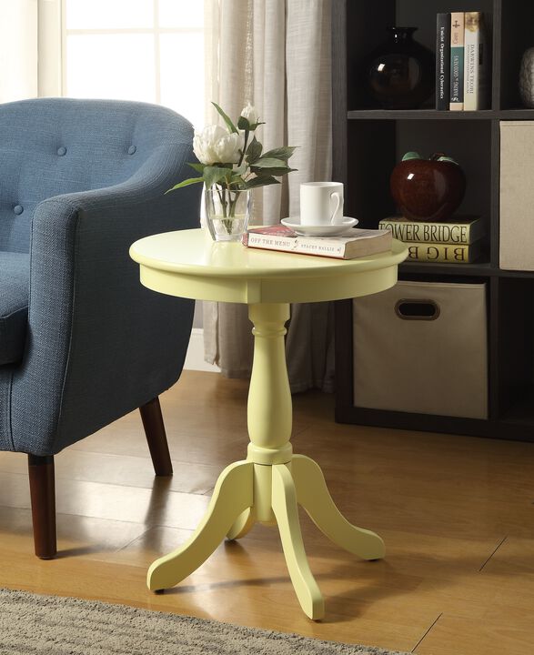 ACME Alger Accent Table, Light Yellow