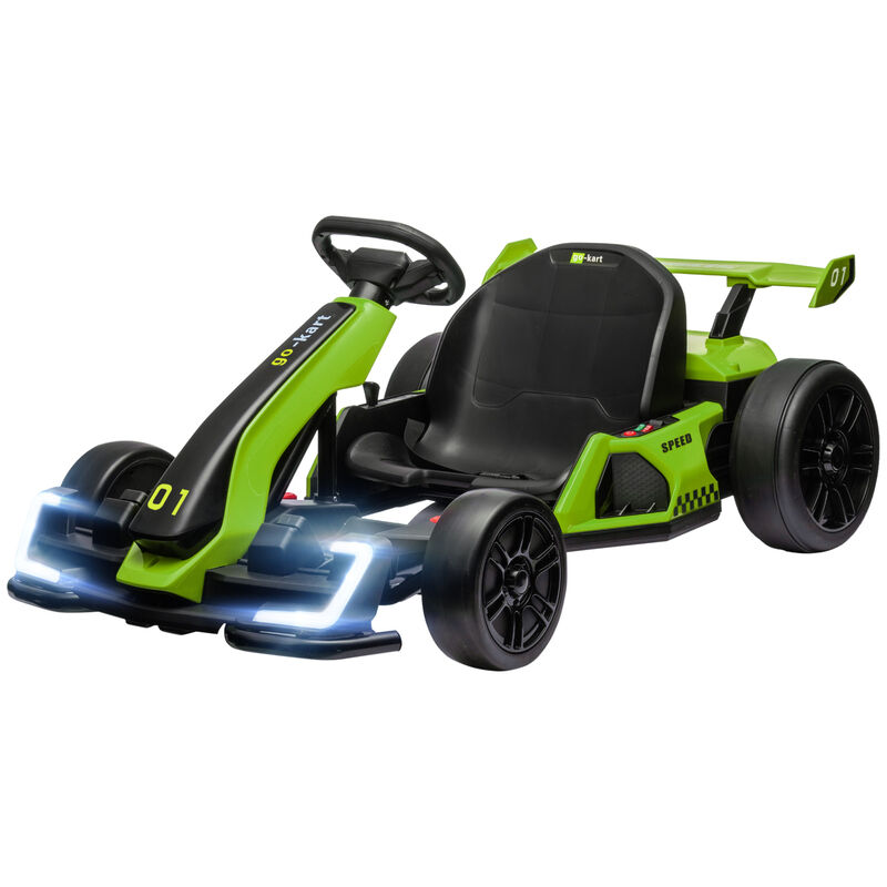 BreeBe 24V 7.5 MPH Electric Go Kart with Adjustable Seat, Slow Start image number 0