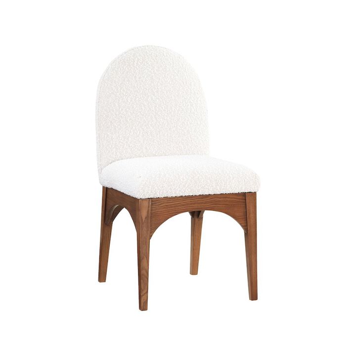 Meridian Furniture Waldorf Cream Boucle Fabric Dining Chair