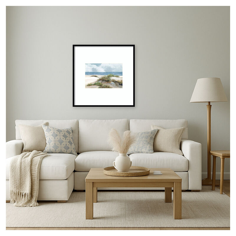 Coastal Serenity - Dunes and Sea by PI Studio Wood Framed Wall Art Print image number 4