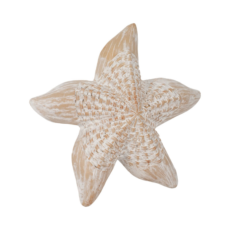 White Resin Wicker Starfish image number 1