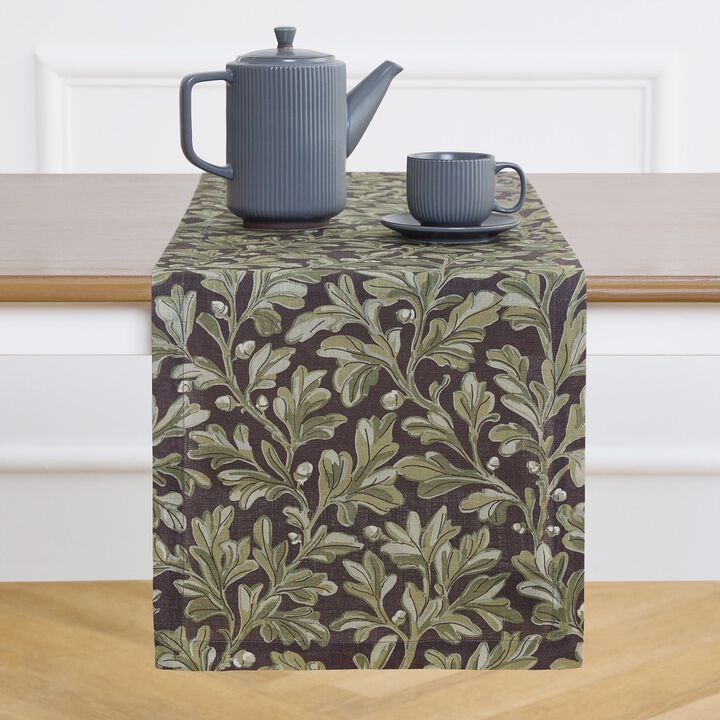 Linen Table Runner - Fallen Leaves