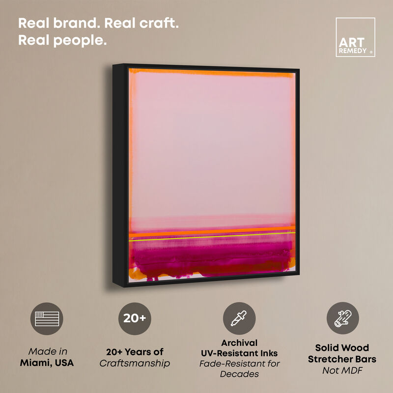 Pale Sunrise II Abstract Canvas Print by Art Remedy image number 2