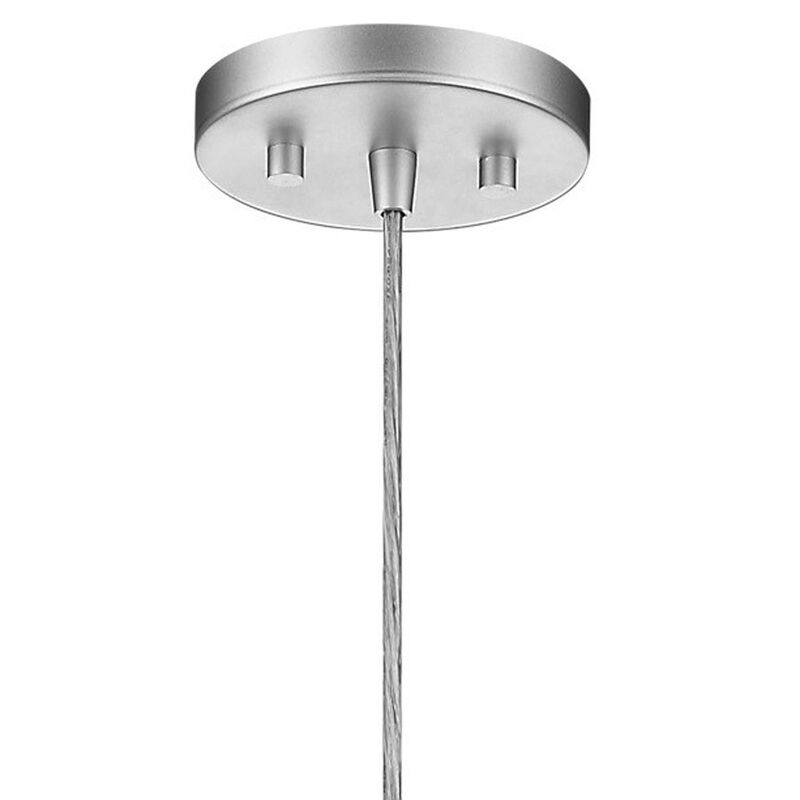 Hivvago Acrylic and Steel Shade Hanging Globe Light