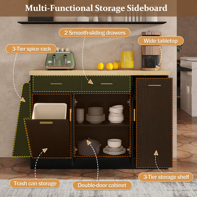 TATEUS Kitchen Island image number 6