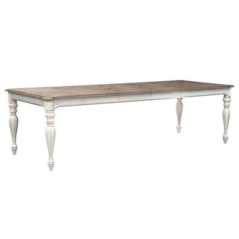 Liberty Furniture Magnolia Manor Rectangular Leg Table in Antique White image number 0