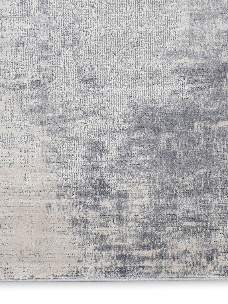 Rustic Textures RUS02 Blue/Ivory 7&rsquo;10&rdquo; x Round Rug