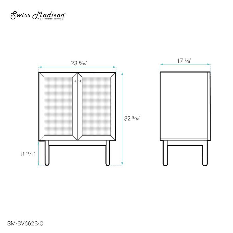 Classe 24" Bathroom Vanity in Oak Cabinet Only image number 4