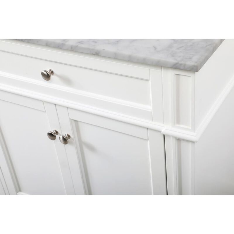 Elegant Kitchen and Bath 72 inch double bathroom vanity in white