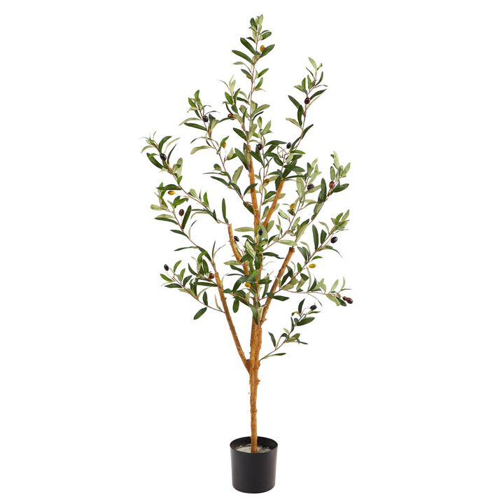 Nearly Natural 4-ft Olive Artificial Tree