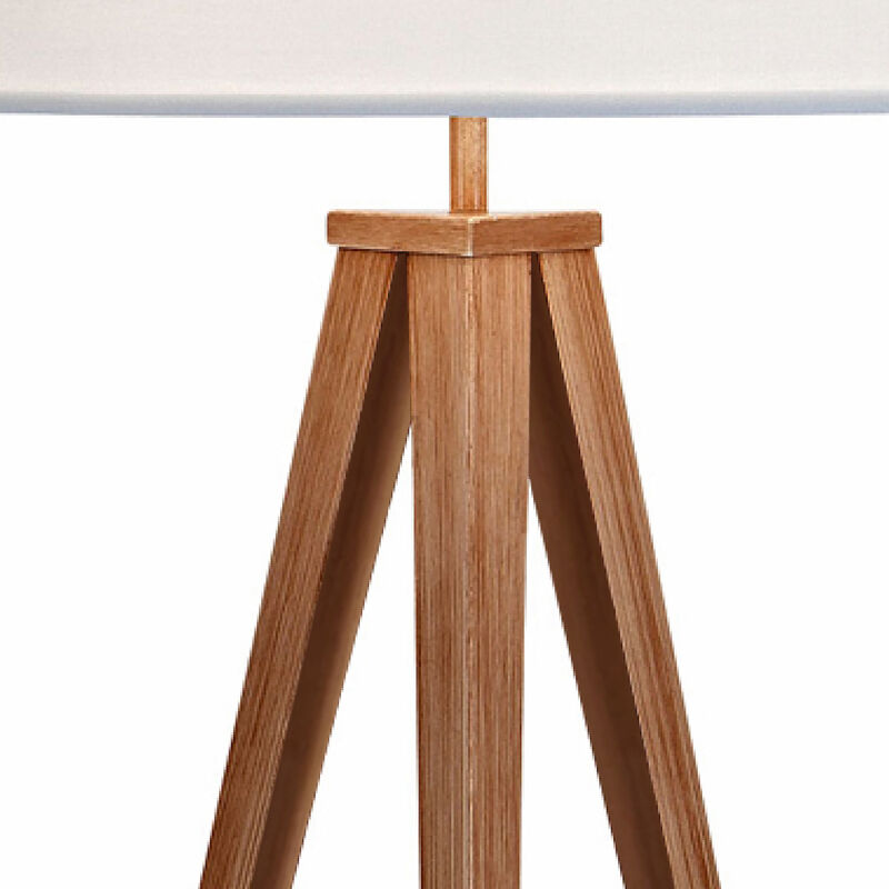 Romanza 60" modern Tripod Floor Lamp with Drum Shade image number 5