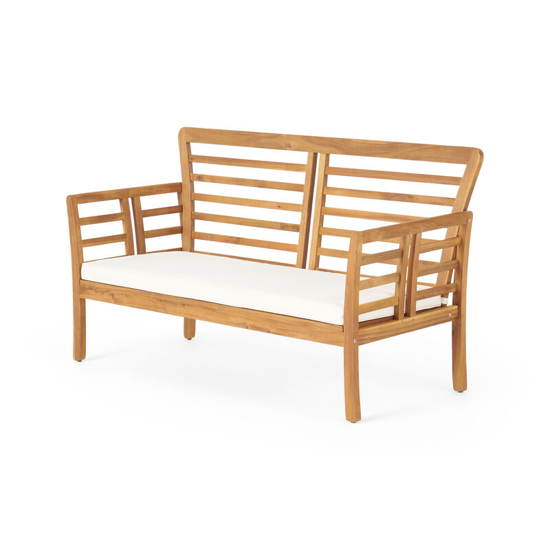 Tembri Acacia Wood Outdoor Loveseat image number 0