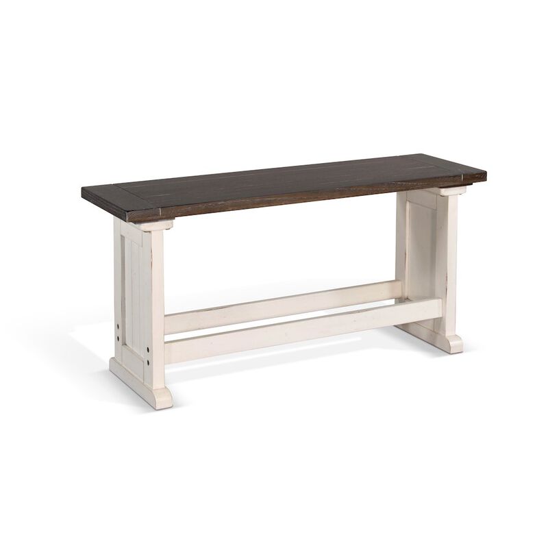 Counter Wood Side Bench, Cottage Europen Dark image number 0