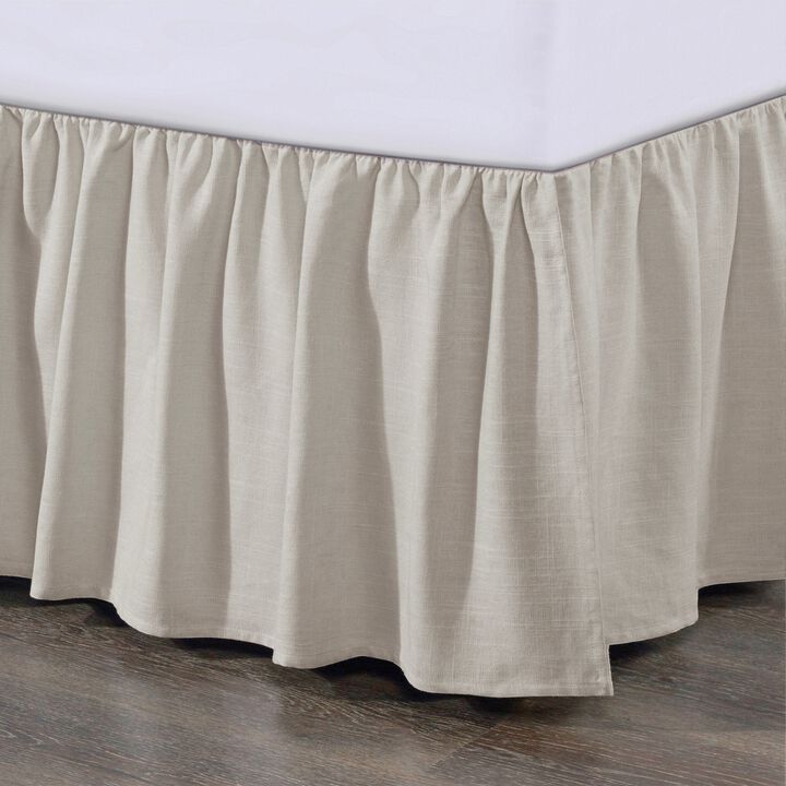 Lily Tan Queen Bed Skirt