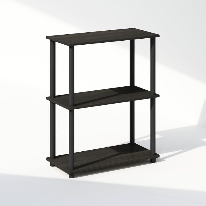 Turn-N-Tube 3-Tier Multipurpose Compact Display Rack, Shelving Unit, Bookcase