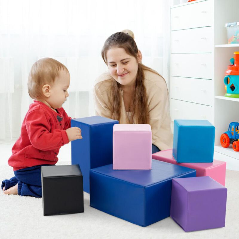 Hivvago 7-Piece Big Foam Building Blocks for Toddlers and Kids