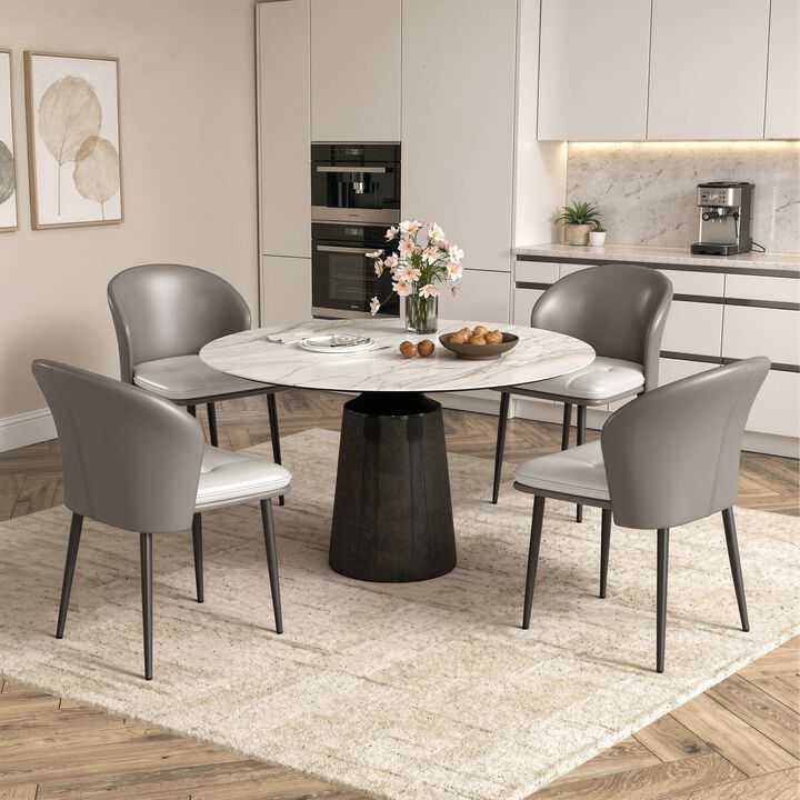 Modern PU Leather Dining Chair Set of 4