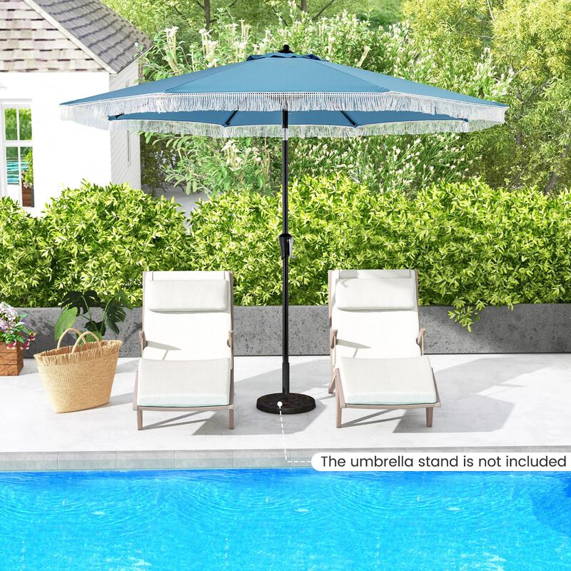 Mondawe 9 FT Patio Umbrella with Sun-Protective Canopy for Patio Garden Pool