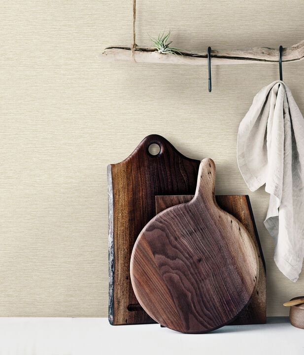Gump Wheat Faux Grasscloth Wallpaper (Set of 2)