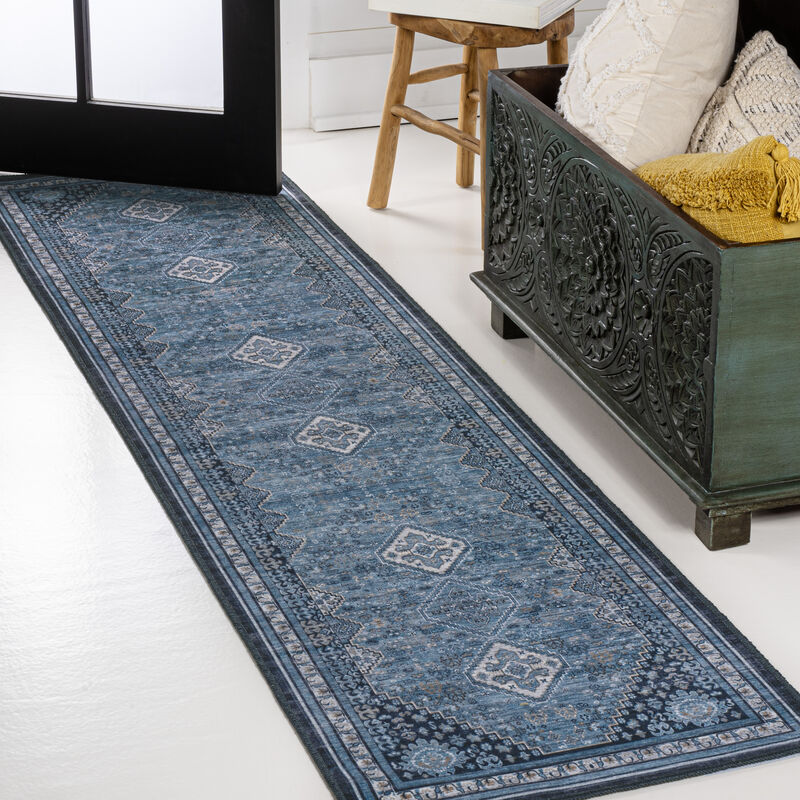 Dalyan Geometric Medallions Machine-Washable Area Rug