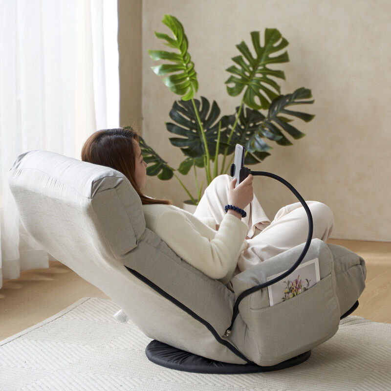 GOODSILO Fully Adjustable Ergonomic Lounge Chair with 360-Degree Rotation and Multi-Angle Positioning for Ultimate Comfort image number 8