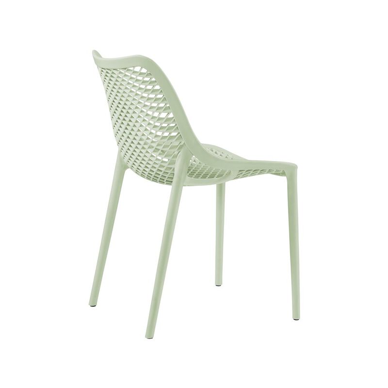 Meridian Furniture Mykonos Mint Outdoor Patio Dining Chair, Set of 4
